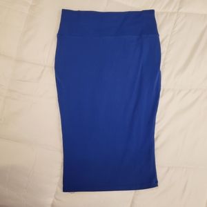 Charlotte Russe Blue Pencil Skirt